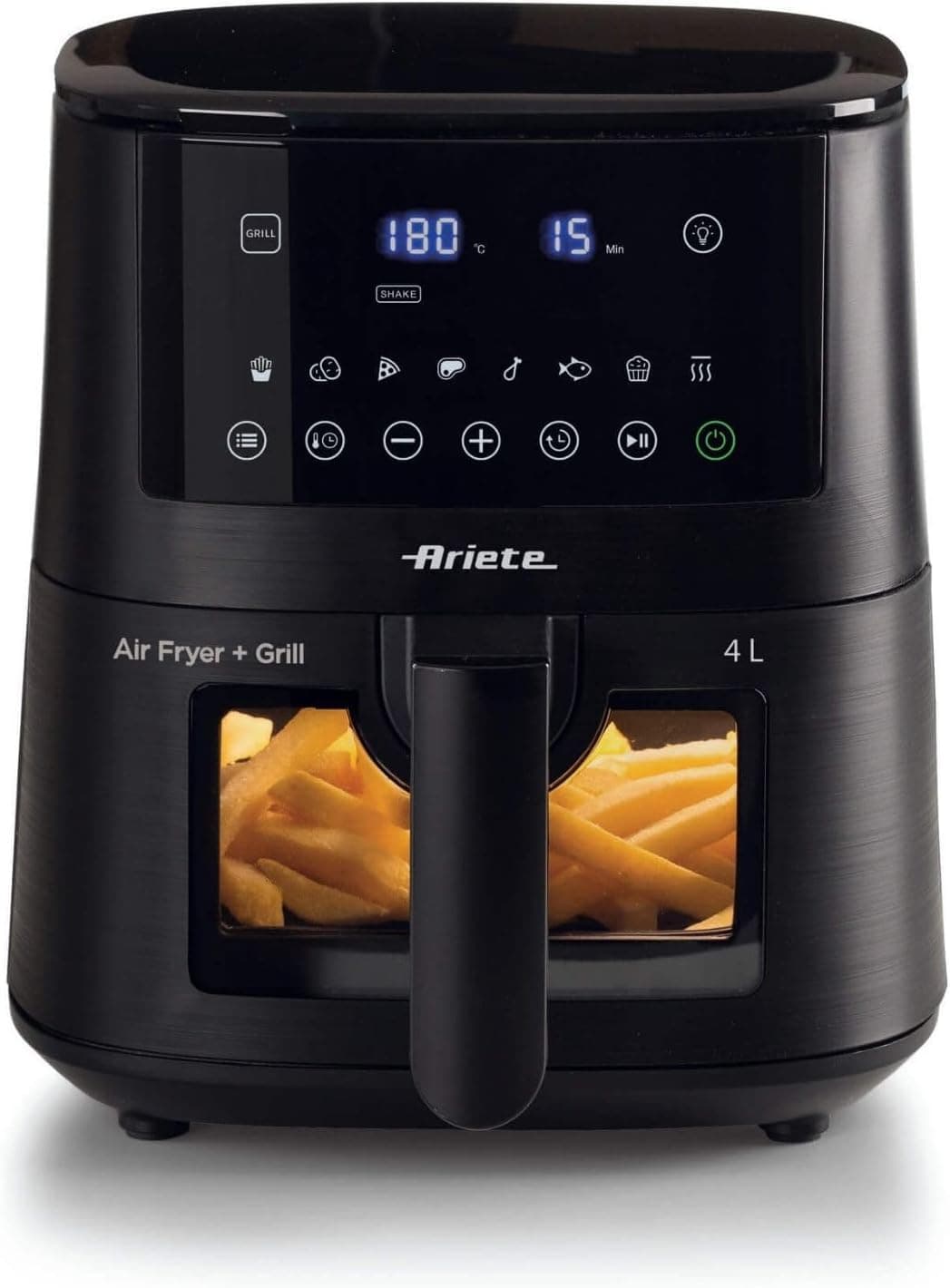 Ariete 4633 Hot Air Fryer | Fritadeira sem óleo 4 L com 9 programas e função grelhador