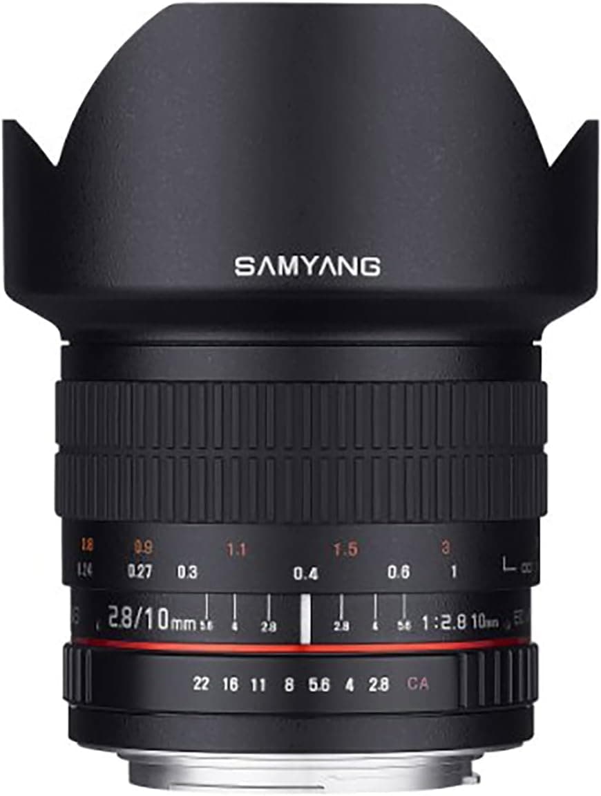Samyang – Alvo de 10 mm F2,8 ED como NCS CS ultra grande angular fixo lente para câmaras digitais Fuji X Mount (sy10 m-fx)