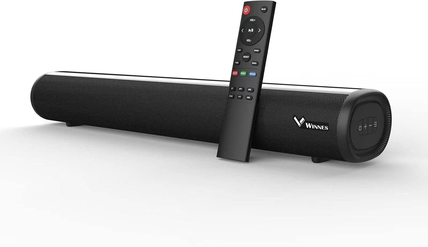 Barra de Sonido TV，50cm Mini Sound TV Bar PC Bluetooth 5.0 3D Sound 2.0 Sound Mini Canal con Control Remoto/óptica/RCA/USB para TV de Cine en casa 4K, PC, videoprojector, teléfonos móviles 302