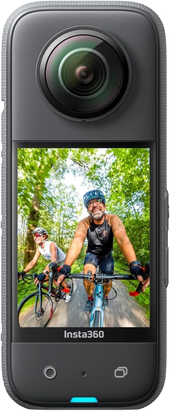 Insta360 X3 - Action CAM 360 impermeável com sensores de 1/2" de 48 MP, vídeo Active HDR 360 de 5,7 K, foto 360 de 72 MP, alvo único 4K, estabilização