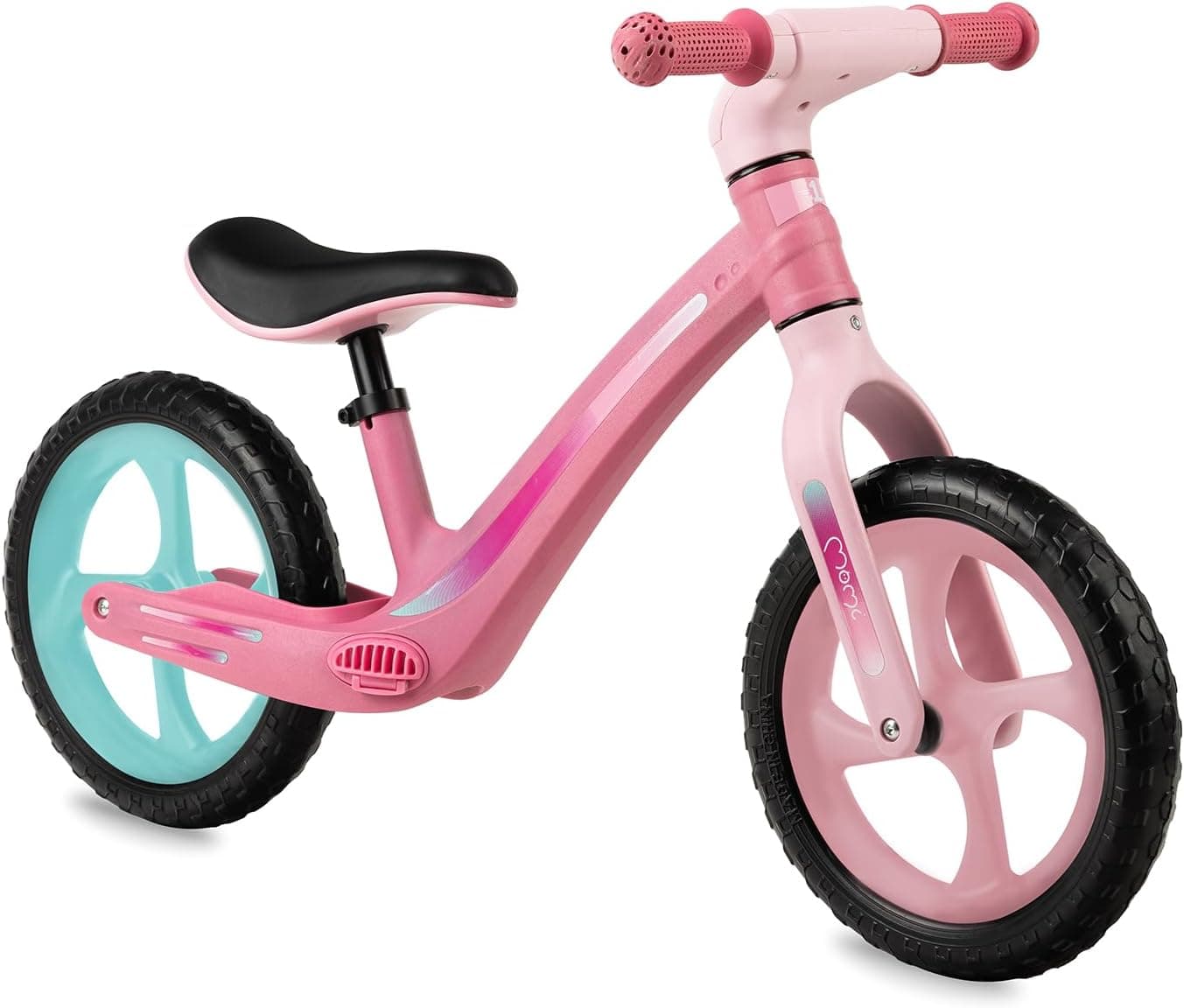 Momi MIZO Bicicleta infantil sem pedais para meninas, unissexo-bebé, rosa, One Size