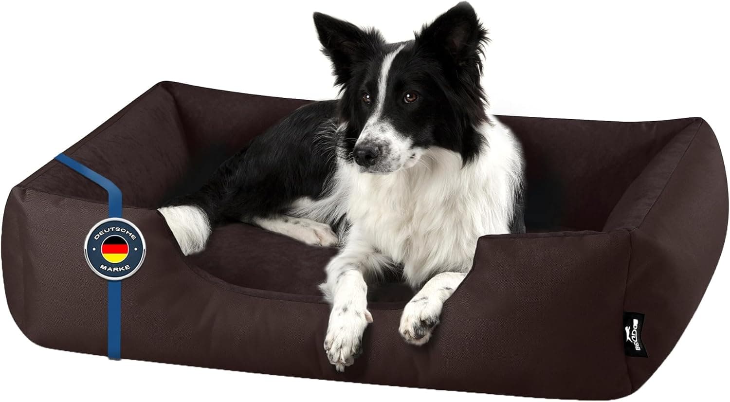 BedDog Cama cão XL - Cama para cães - Camas de cães grandes - Colchão de cão grande - Cão grande em veludo de microfibra e corrente