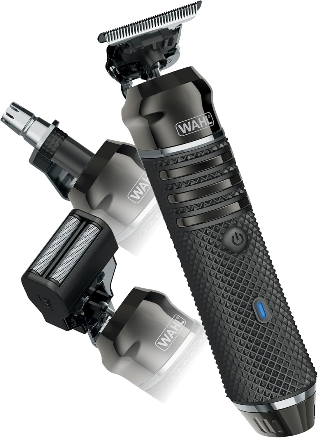Wahl Pro Series High Visibility Triller, lâmina de corte próximo, iões - lítio, corta-lamas totalmente lavável, kit de sanita, cabeças intercambiáveis, profissional, sem cabos, corte próximo
