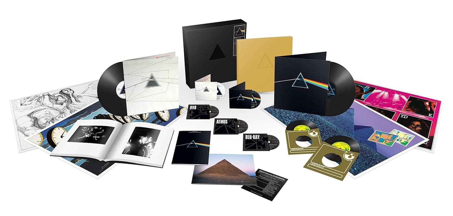 Pink Floyd - The Dark Side Of The Moon (50th Anniversary) (BOX 2 LP + 2 CD + 2 CD + DVD + 2 BluRay + 2 Books + 2 Singles 7") [Vinil] 