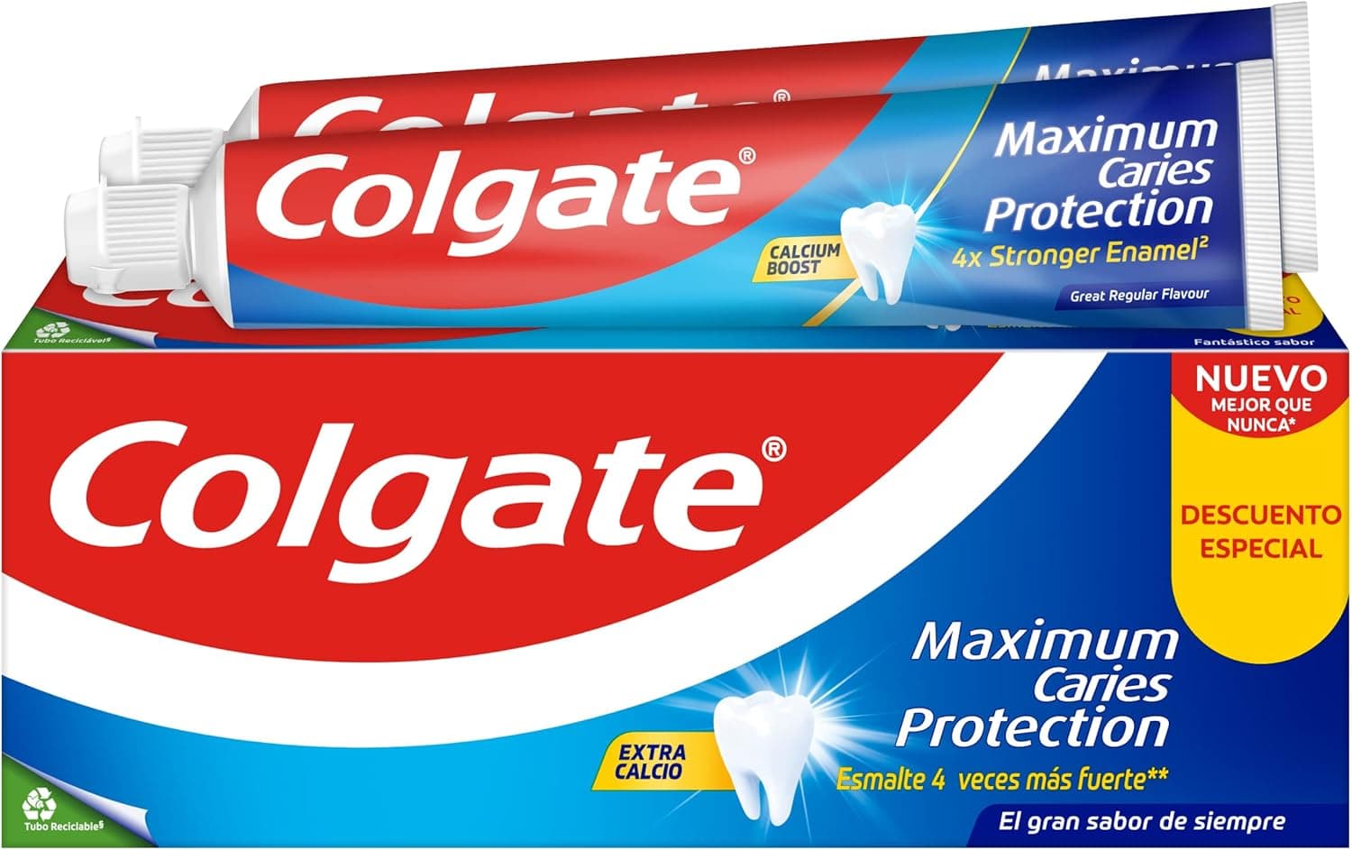 Colgate Maximum Caries Protection pasta de dentes com fluor, 2 unidades x 75 ml