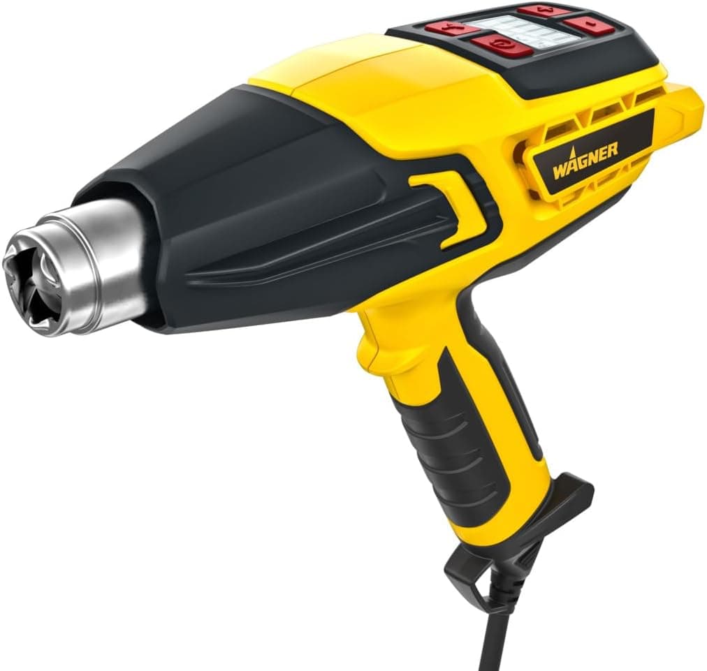 Wagner Pistola de ar quente FURNO 500 - max. 600 °C, 2000 W, quantidade de ar 800 l/min, cabo ergonómico inclui de centragem e radiação e ecrã de LED