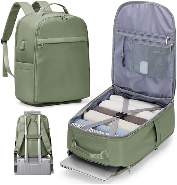 SZLX Mochila viagem cabine avião 40 x 20 x 25 Ryanair malas de viagem cabine 45 x 36 x 20 Easyjet Cabin Bag bagagem de mão mulher mochila para portátil impermeável com USB mochila pequena de trabalho