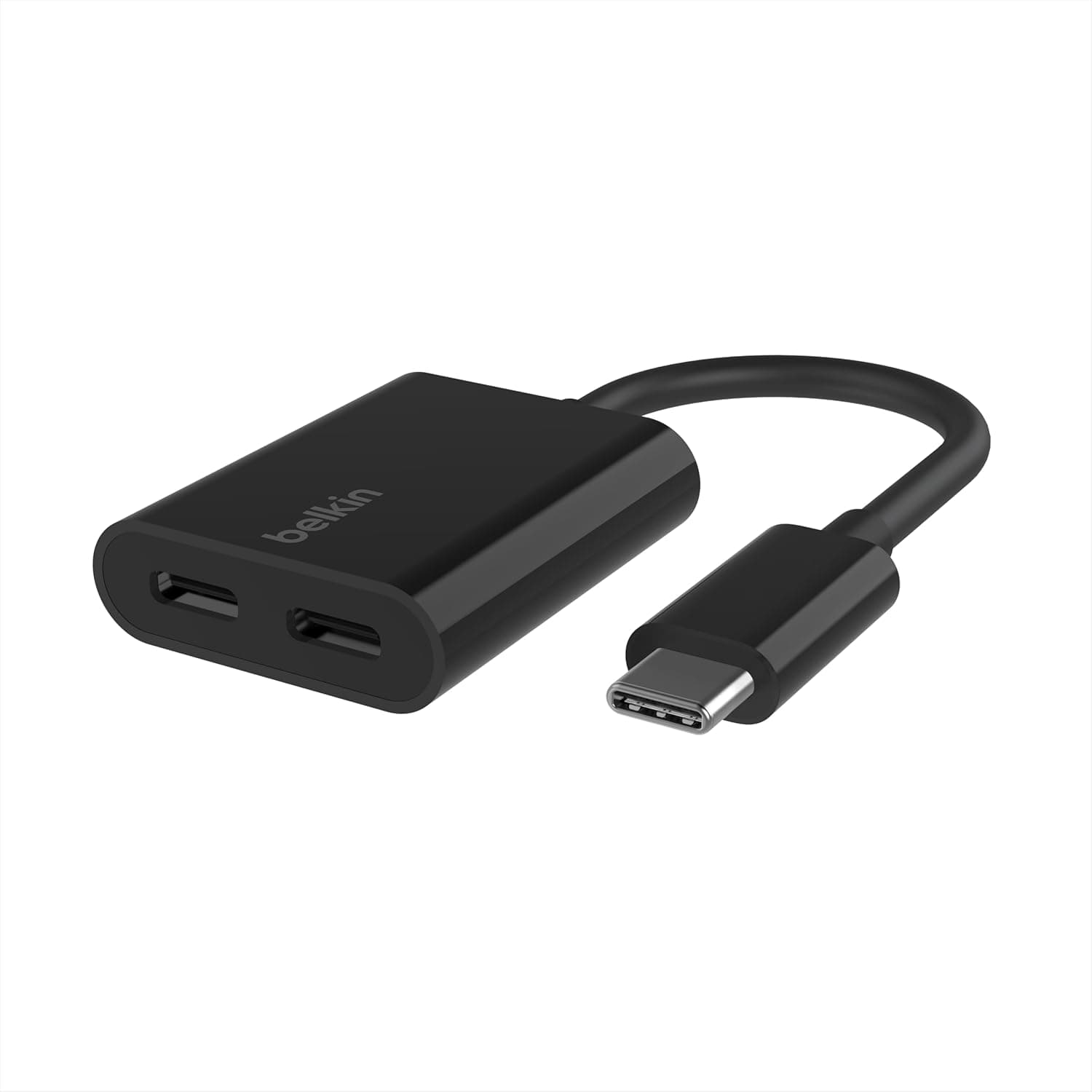 Belkin USB-C RockStar | Adaptador de áudio e carregamento rápido USB-C Power Delivery 60 W compatível com smartphones e tablets