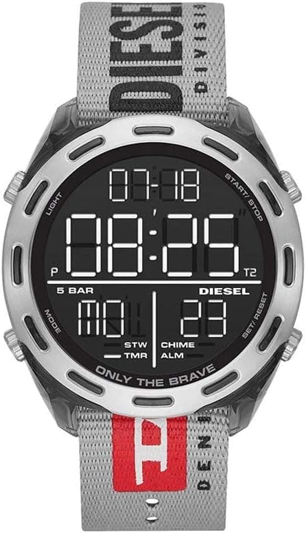 Diesel Diesel CRUSHER DZ1894, relógio para homem, bracelete em nylon, 46mm caixa