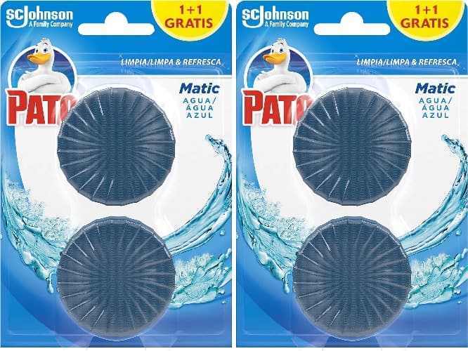 PATO J317008 - Matic Limpador e ambiente para sanita, pastilhas para canisterna, 2 pastilhas x 2