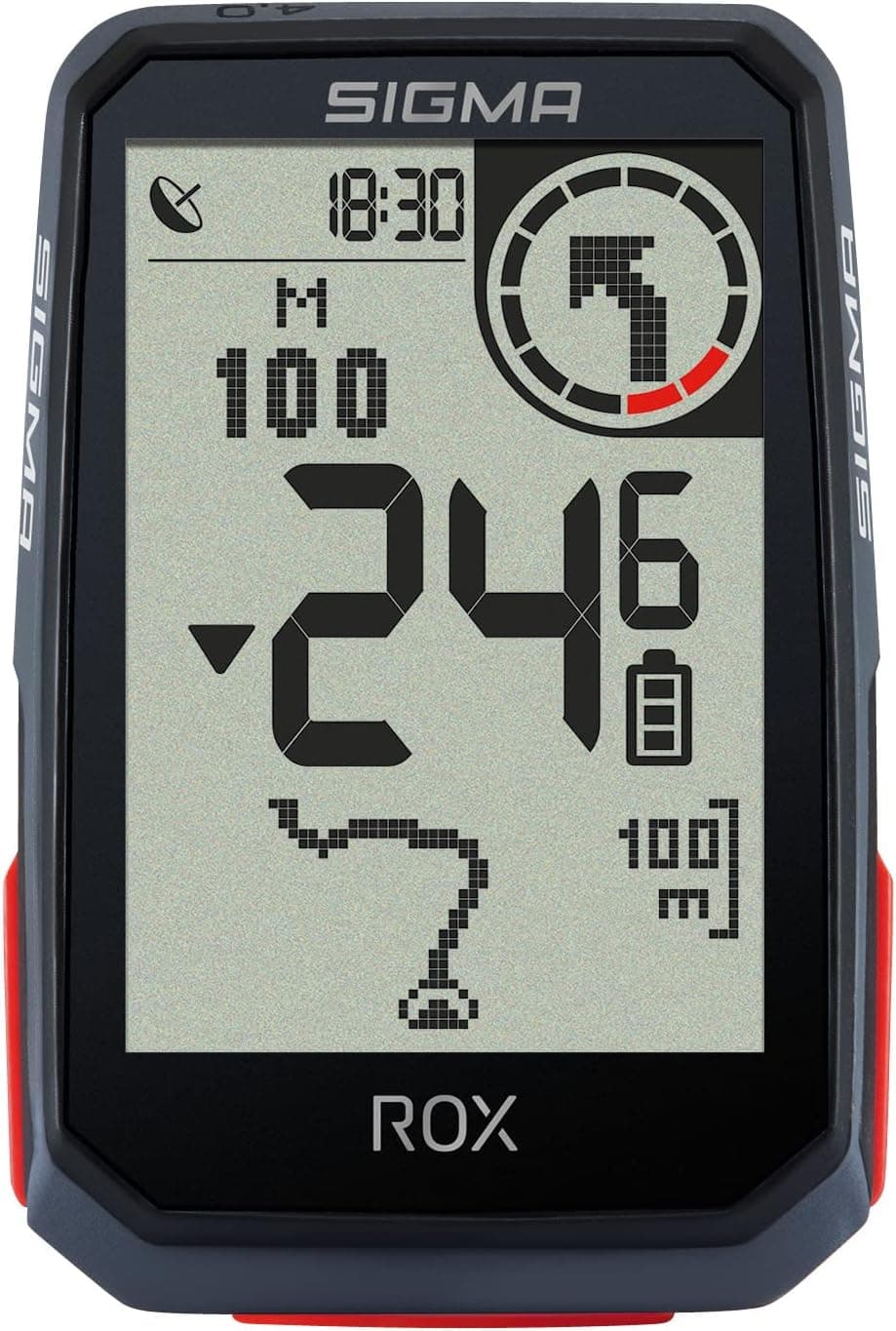 SIGMA SPORT ROX 4.0 Ciclocomputador sem fios com GPS e navegação, incl. Suporte de GPS, navegação GPS para exteriores com altímetro, branco