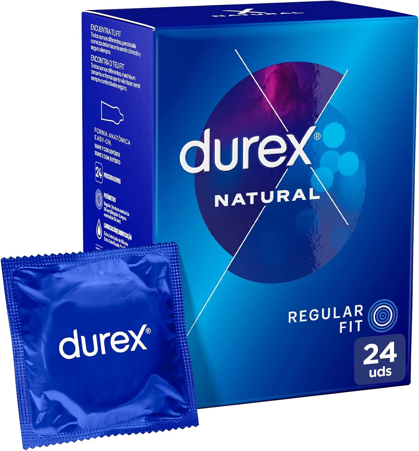 Durex Preservativos originais natural Plus - 24 preservativos