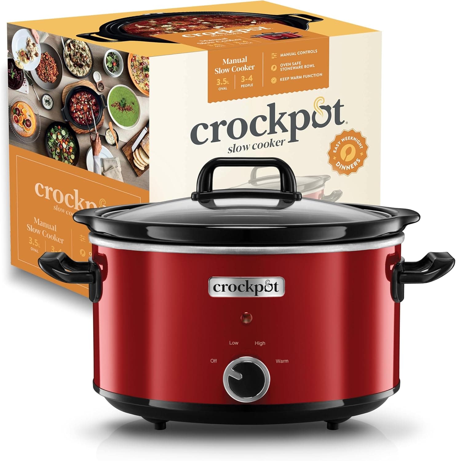Crock-Pot Panela de cozedura lenta, 3,5 L