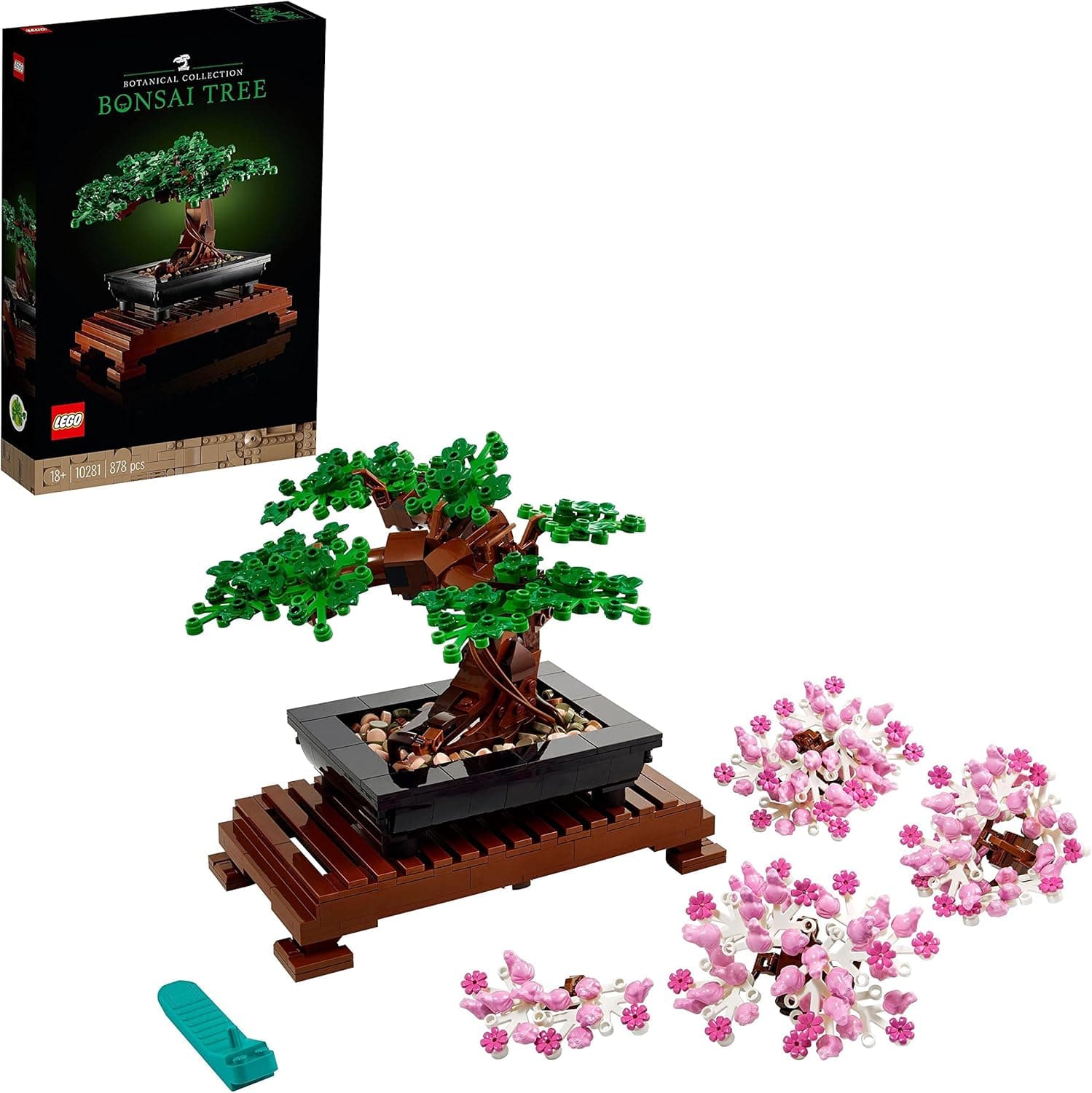 LEGO Botanical Bonsái kit de casacos e artesanato para adultos, decoração para casa e escritório, flores e plantas artificiais, presente para mulheres e homens, mães, casal 10281