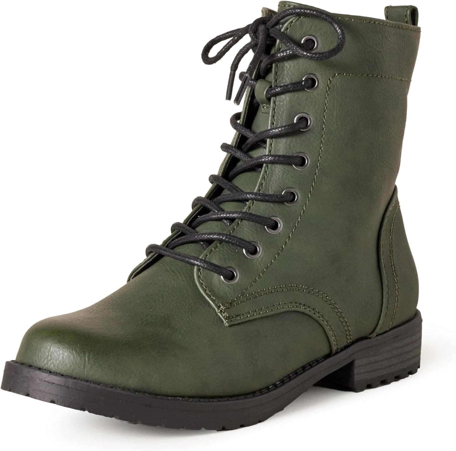 Amazon Essentials Botas de combate com cordões para mulher