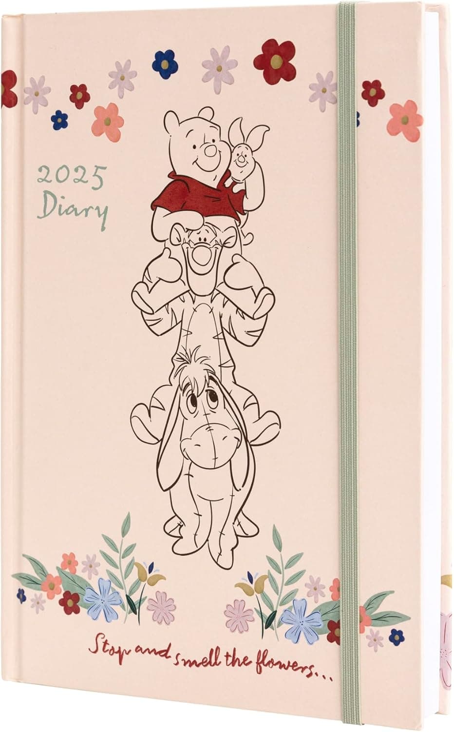 Pyramid Winnie the Pooh 2025 Diary A5, 14,8 x 21 cm, agenda infantil e juvenil, organizador diário para escritório e escola
