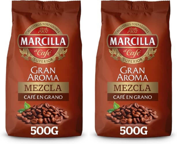 Marcilla Grande aroma café em grão misto | 500 g x 2
