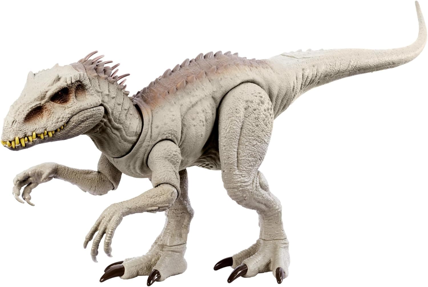 Mattel Jurassic World Camufla e Conquista Indominus Rex dinossauro de brinquedo com luzes e sons + 4 anos (HNT64)