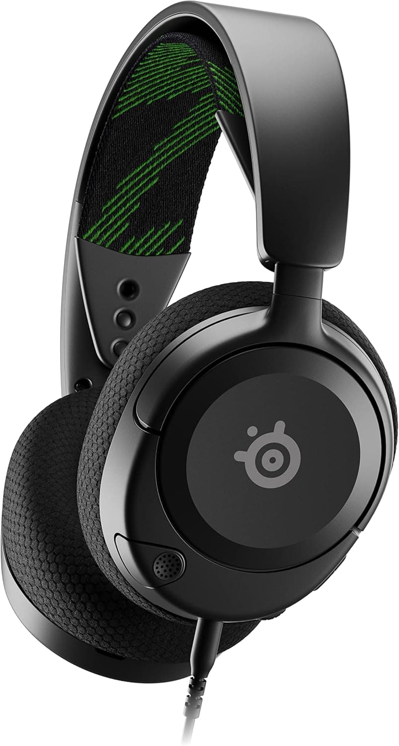 SteelSeries Arctis Nova 1X - Auriculares para jogos multi-sistema, controladores Hi-Fi, áudio espacial de 360°, almofadas de espuma com memória - ultraleves, Xbox, PS5, PS4, PC, Switch