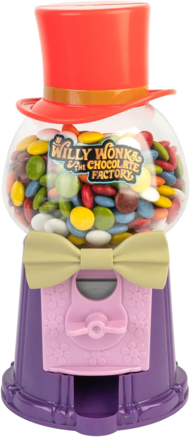 Grupo Erik Máquina de venda automática Willy Wonka - Máquina de venda automática para crianças - máquina de venda automática doces - dispensador de chuveiro - cofres originais para crianças - Willy