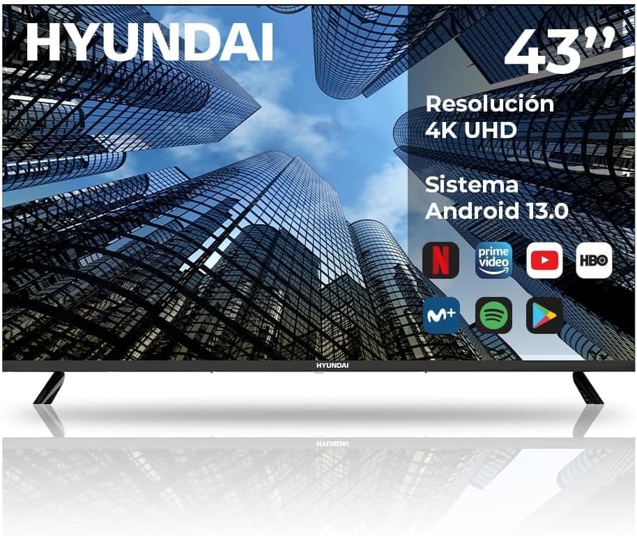 Hyundai HTV4300QUA | Smart TV QLED 43 polegadas Ultra HD com Android e controlo remoto