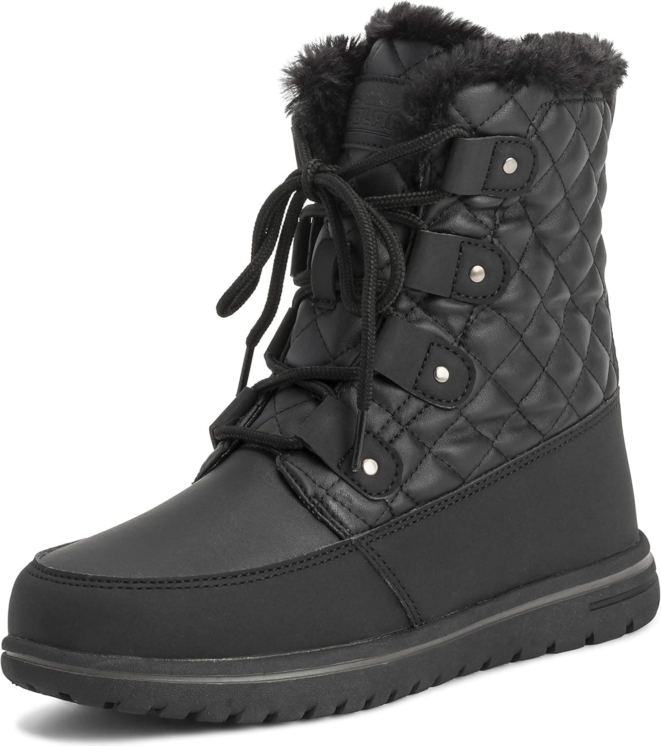 Botas de forro polar impermeáveis para mulher