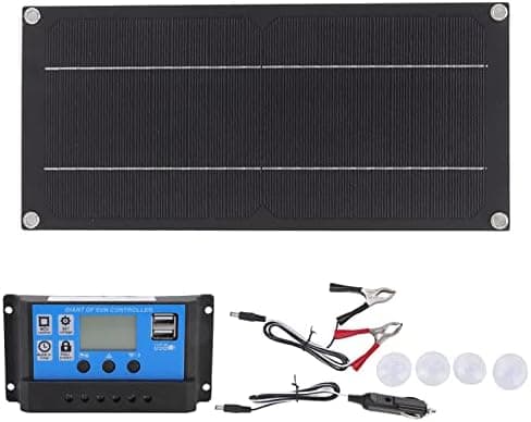 Kit de painel solar portátil de silício monocristalino de 600 W, 18 V, controlador de carregador de bateria de 100 A, kit de carregamento de bateria para autocaravanas