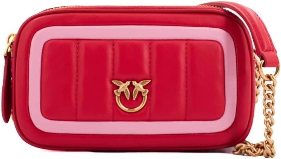Pinko Quarto Case Sheep Nappa Line Quilt, mala para mulher