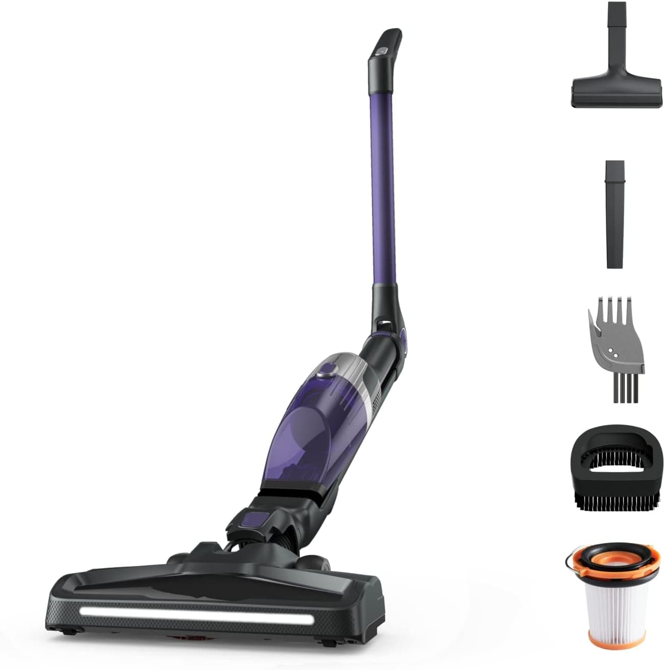 Rowenta X-TREM Compact 2 em 1 RH1238 - Vassoura aspirador sem cabos multisuperfícies, aspirador de mão muito leve, até 60 min, sistema de visão, até 99% filtrado, adequado para pessoas alérgicas