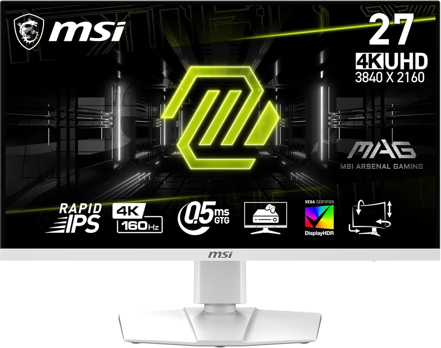MSI MAG 274URFW Ecrã para PC 68-6 cm (27") 3840 x 2160 pixeis 4K ultra HD preto
