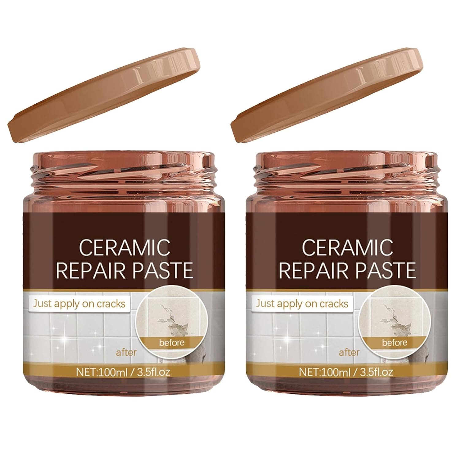 Pasta de reparação de cerâmica, estuque de parede para preencher orifícios, reparação de rachaduras em cerâmica, adesivo de massa para azulejos, kit de reparação para paredes domésticas, pasta para