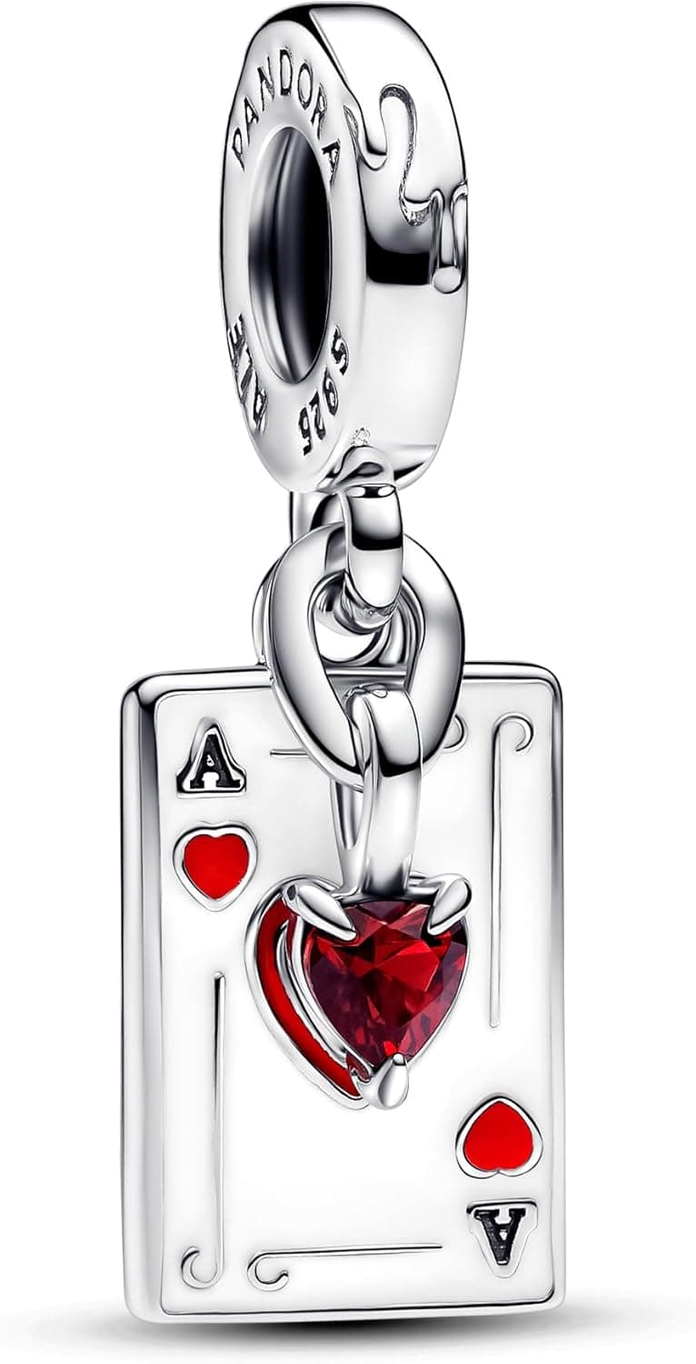 Charm pendente duplo Pandora 793420C01 rainha, Prata esterlina, Esmalte