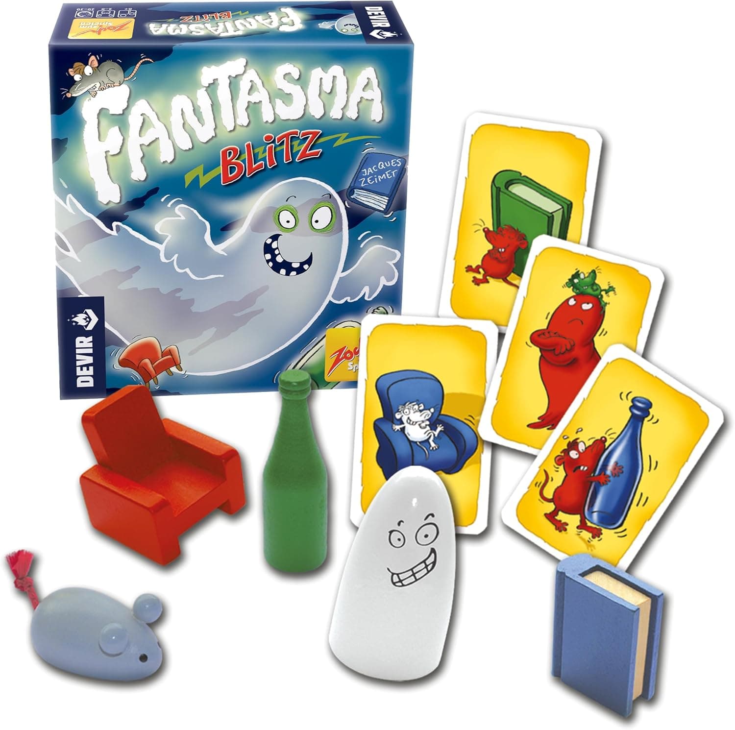 Devir Jogo fantasma Blitz, quem receber mais cartas ganha