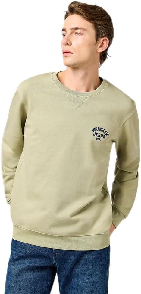 Wrangler Small Logo Crew camisola para homem