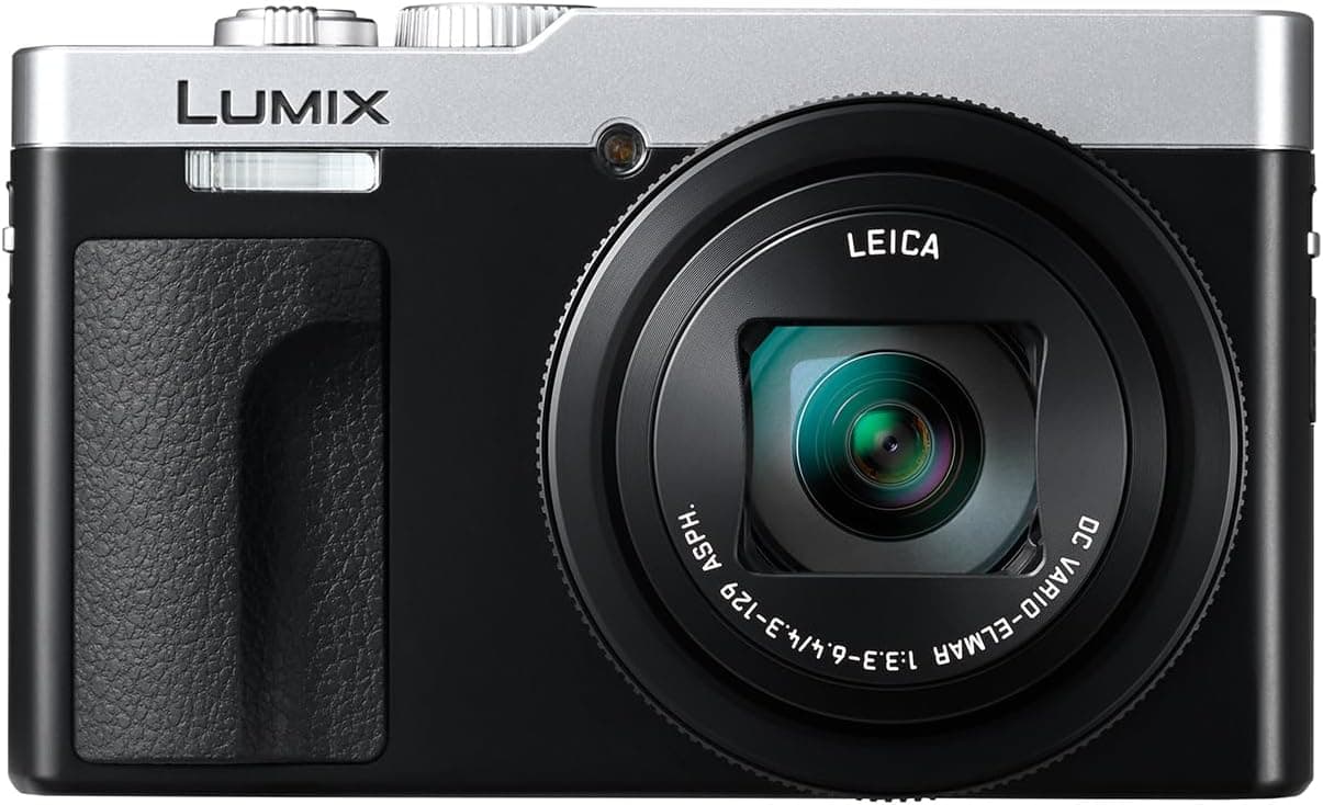 Panasonic LUMIX DC-TZ99E-S Câmara compacta com zoom para viagens, lente lisa DC, zoom de 30 x 20,3 MP, vídeo 4K 30p, monitor inclinável, Wi-Fi, Bluetooth, cor argento