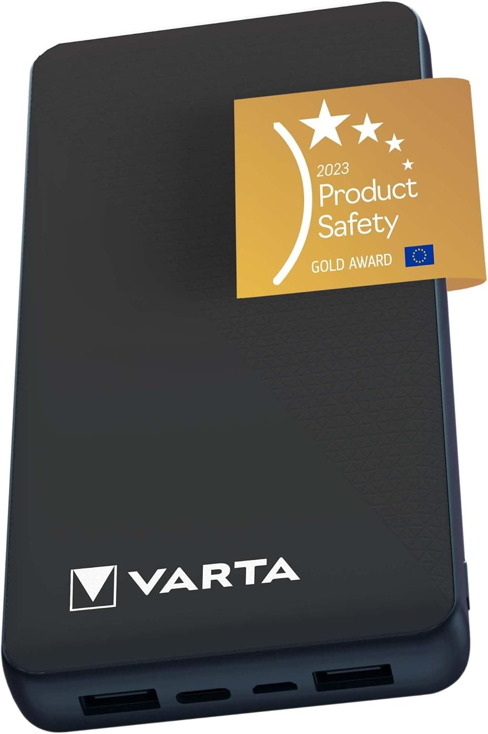 VARTA Batería Externa 20000mAh, Power Bank Power on Demand con 4 Puertos (1x Micro USB, 2X USB 3.0, 1x USB C), Compatible con Tablet y Smartphone, Cargador portátil, Embalaje ecológico 20.000 mAh 1 item