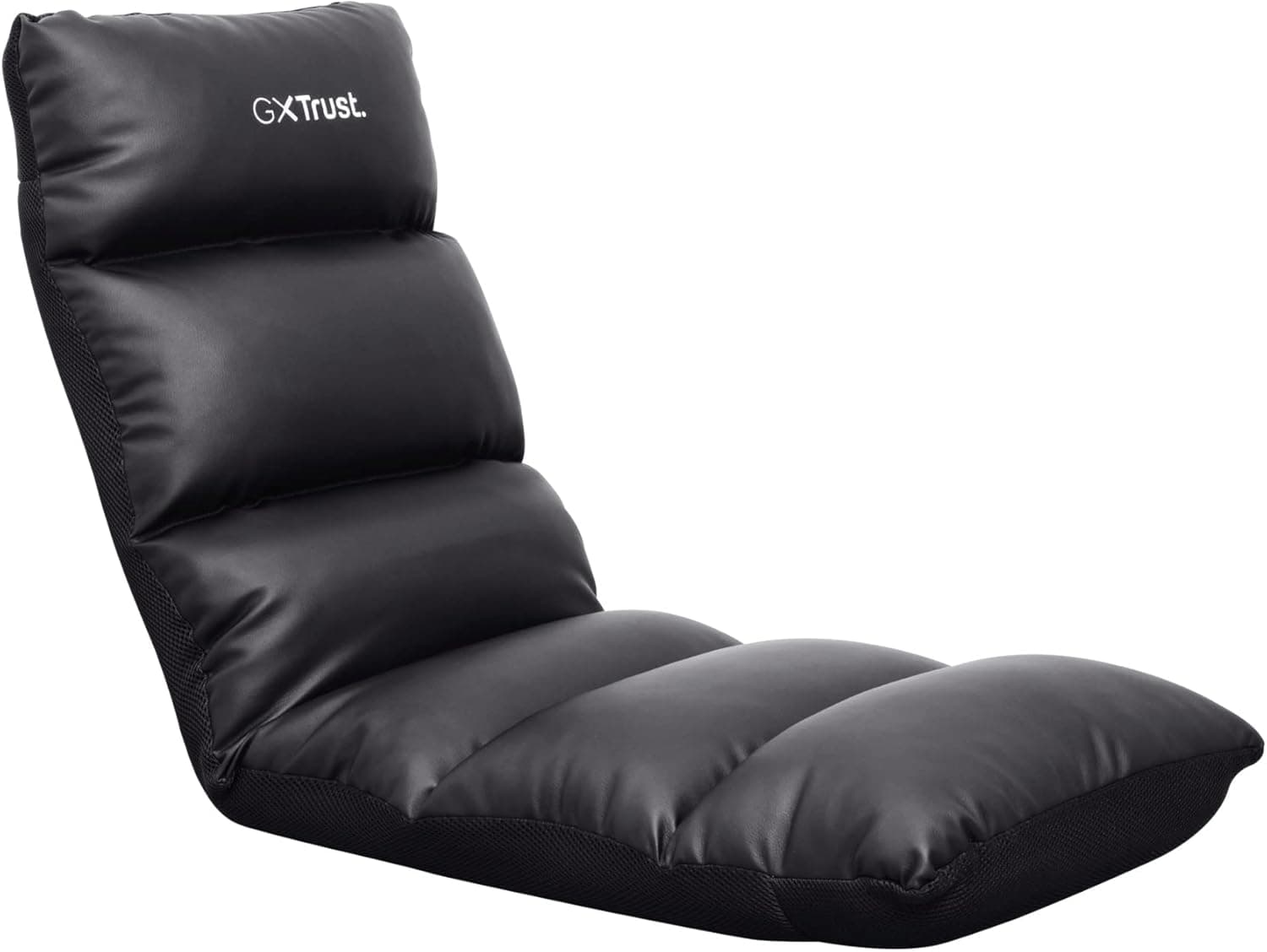 Trust Gaming GXT 718 Rayzee Cadeira Gaming dobrável, almofada de chão para consolas, encosto ajustável, peso de até 125 kg, cadeira Gamer para crianças, jogos, leitura, relaxamento, TV - preto