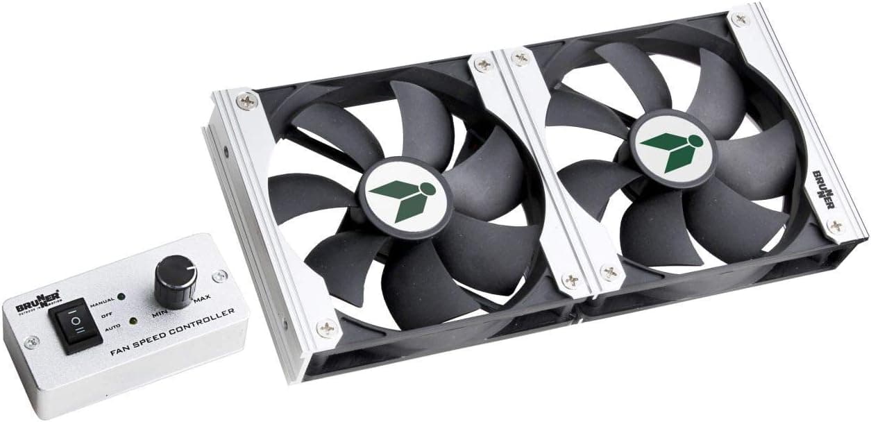 Ventilador duplo para refrigeradores com painel de controle Vento NG 92. Bunner