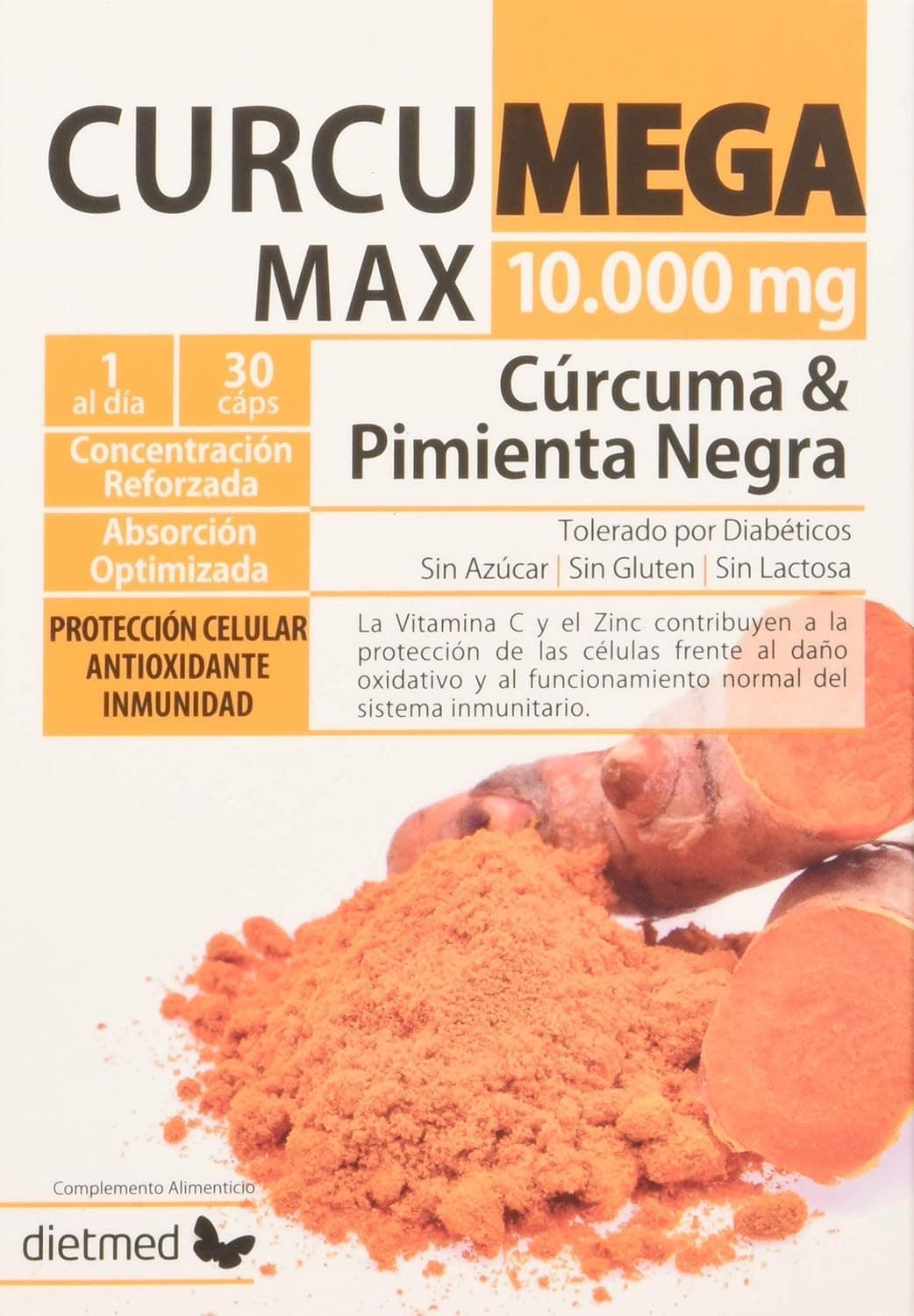 DietMed Curcumega Max 10.000 mg - 30 Cápsulas