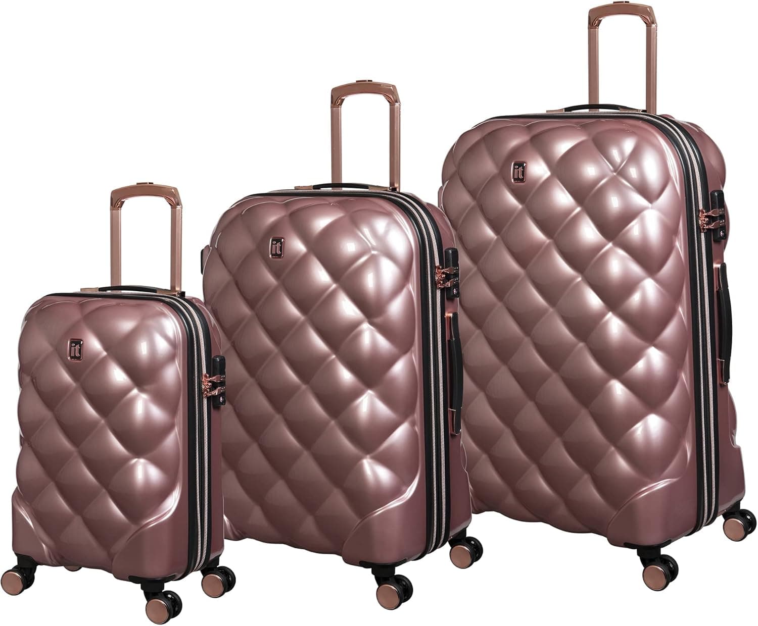 it luggage St Tropez Trois 3 peças Hardside 8 rodas expansíveis Spinner Set