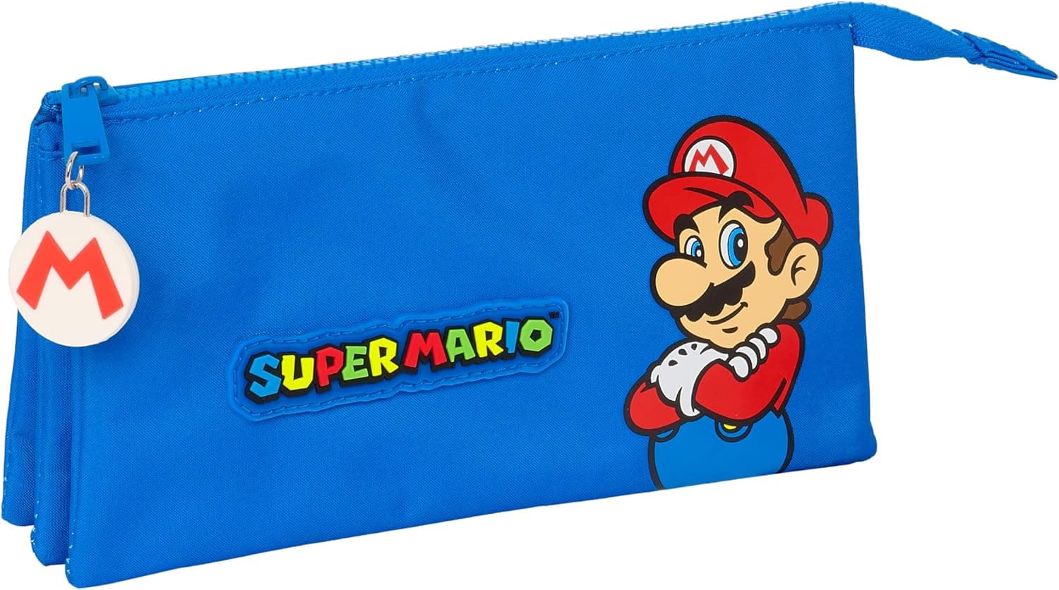 Super Mario Play Super Mario Play Super Triplo, estojo infantil, qualidade e resistência, 22 x 3 x 12 cm