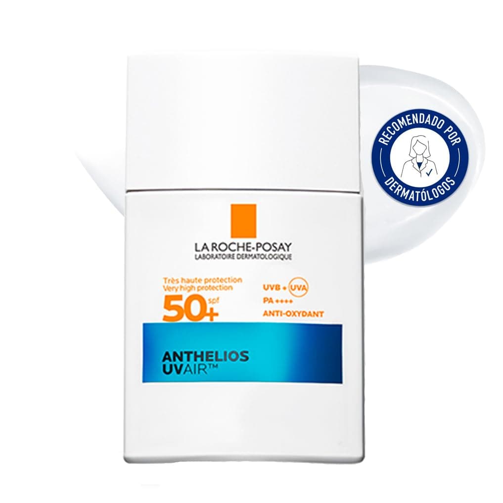 La Roche-Posay Protetor Solar SPF 50+, Fórmula com Ácido Hialurónico, Niacinamida e Filtros UVA/UVB Avançados, Fluido Invisível, Anthelios UVAir, 40 ml.