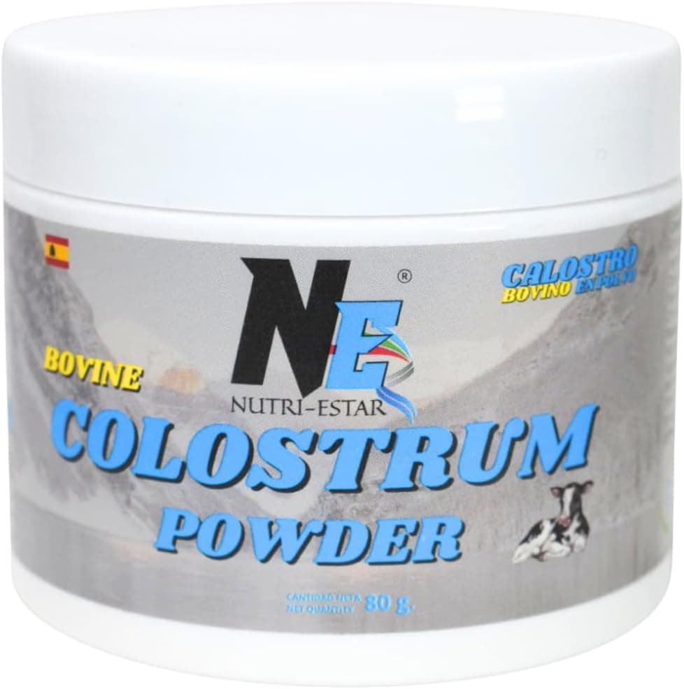 NUTRI-ESTAR Colostro Bovino em Pó | Suplemento natural para apoio imunitário e bem-estar digestivo com 37,6% IgG para 30 dias