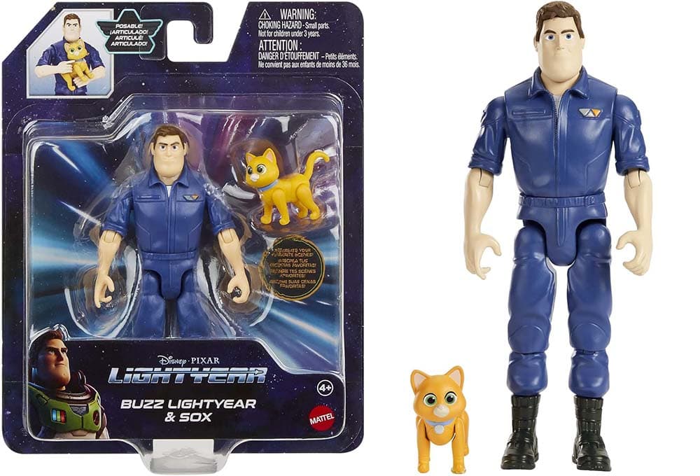 Disney Pixar Lightyear Pixar Lightyear Jumpsuit Buzz figura 12 cm de brinquedo, presente para crianças + 4 anos