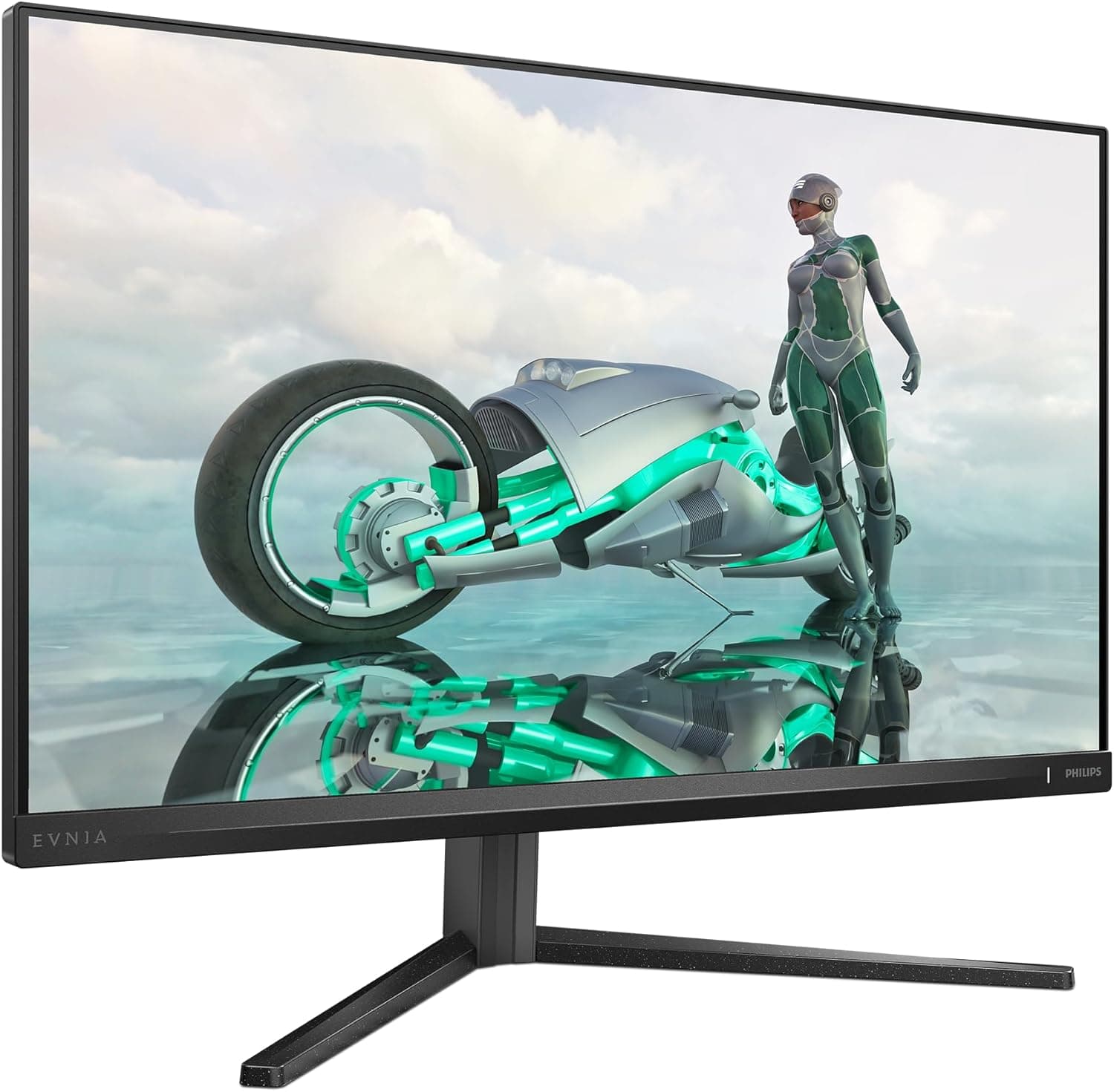 Philips Evnia 27M2N3200A Monitor FHD de 27 polegadas, 180 Hz, 1 ms, FreeSync Prem, Comp. G-Sync, HDR10, ajuste de altura. (1920x1080, DisplayPort, HDMI) preto/cinzento