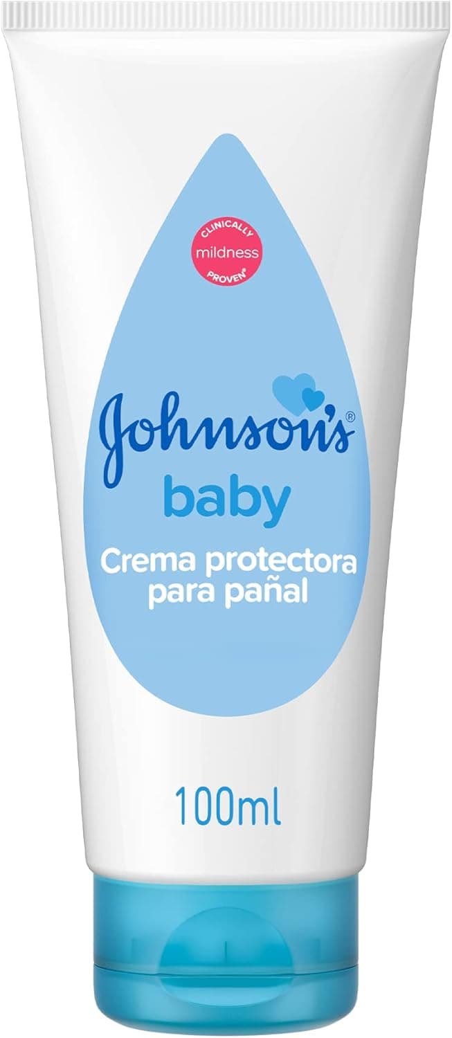 Johnson's Baby Creme protetor para fralda, creme hidratante para bebé que protege contra irritações, creme fralda para bebé adequado para pele sensível, 100 ml