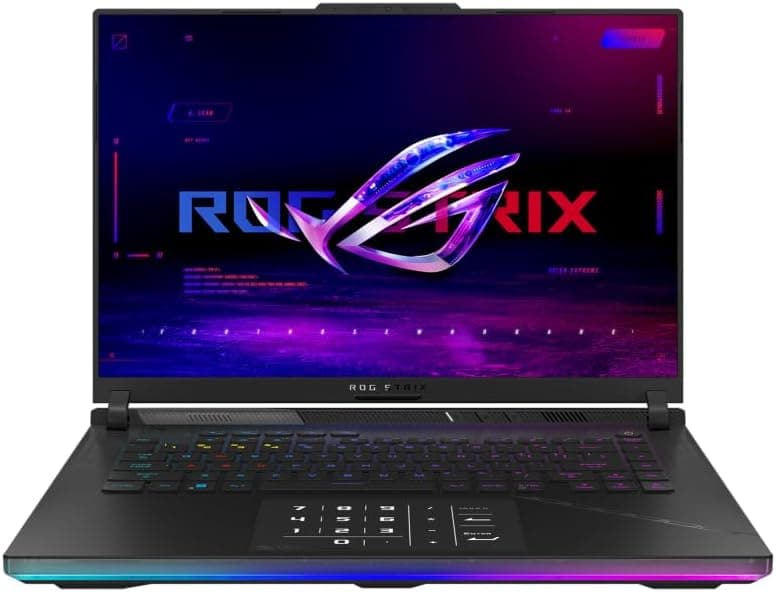 ASUS ROG Strix Scar 16 G634JZ-NM010W Computador portátil WQXGA 240Hz (Intel Core i9-13980HX, 32 GB RAM, 2TB SSD, NVIDIA RTX 4080 12 GB, Windows 11 Homem. E) Preto - Teclado QWERTY espanhol