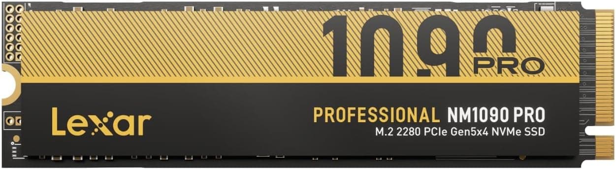 Lexar NM1090 Pro 2TB | SSD interno PCIe 5.0 NVMe com velocidade até 14000 MB/s e controlo térmico avançado
