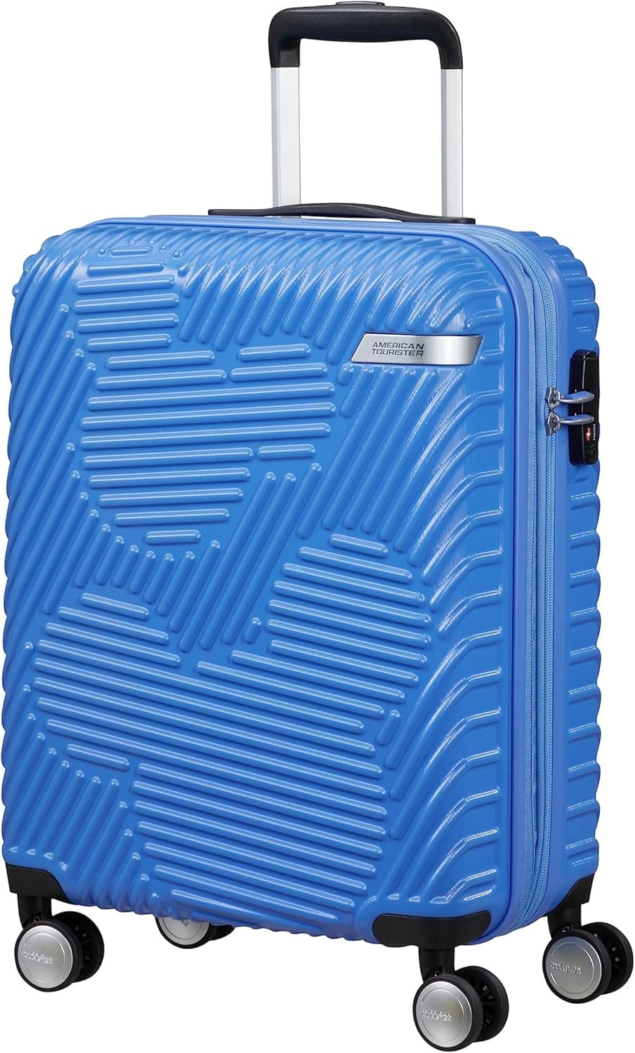 American Tourister Mickey Clouds Spinner S Bagagem de mão expansível (55 cm, 38/45 l), cor azul, azul Mickey tranquil blue, S (55 cm - 38/45 l), bagagem para crianças, Azul Mickey Tranquil Blue, S (55