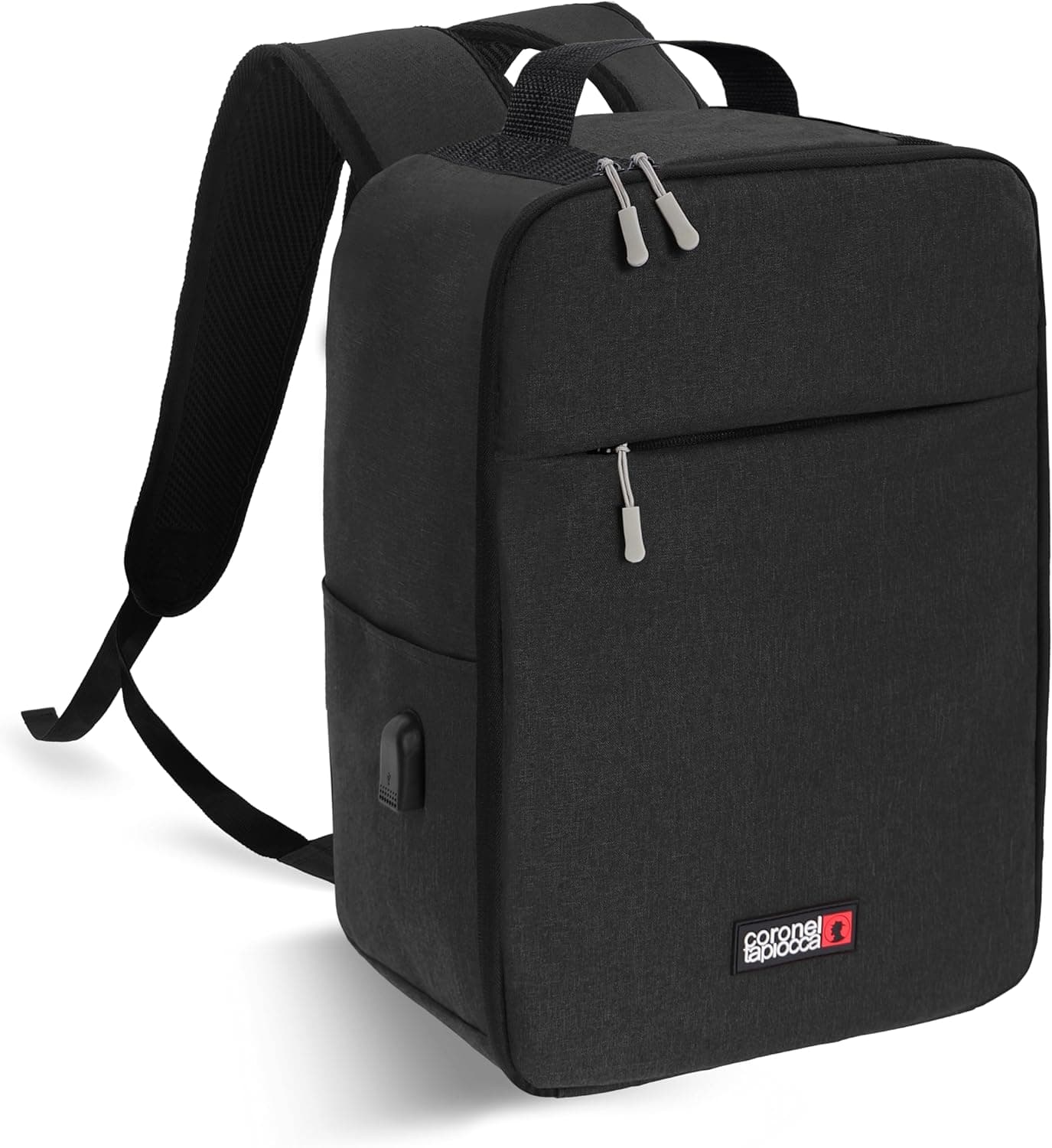 Coronel Tapioca - Mochila viagem cabine avião 40 x 20 x 25 - mochila ryanair 40 x 20 x 25 - mochila cabine de viagem - mochila de viagem adaptada para qualquer viagem e companhia aérea
